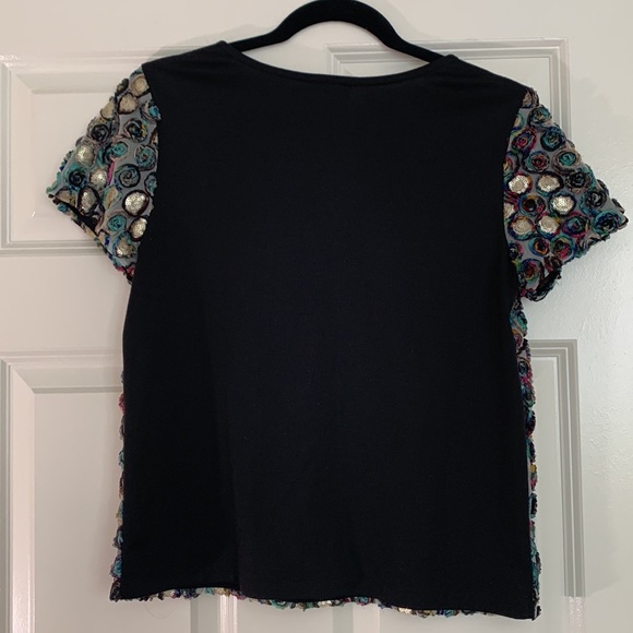 Anthropologie Weston Wear Sequin Blouse. Sz Small - Picture 4 of 4
